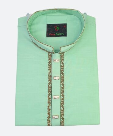 Light Green Cotton Panjabi 1
