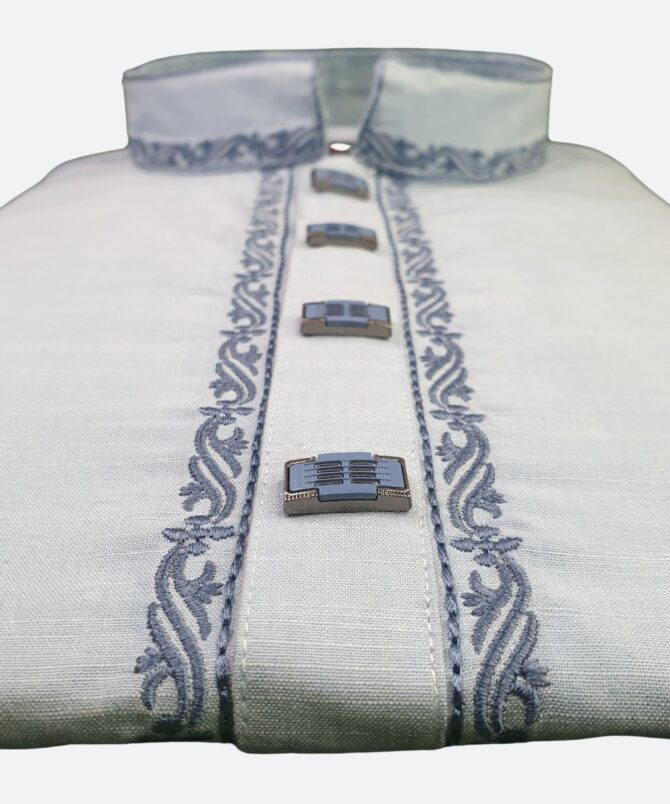 Sky Blue Cotton Panjabi 5