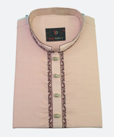 Light Pink Cotton Panjabi