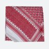 Premium quality arabic red and white shemagh 5