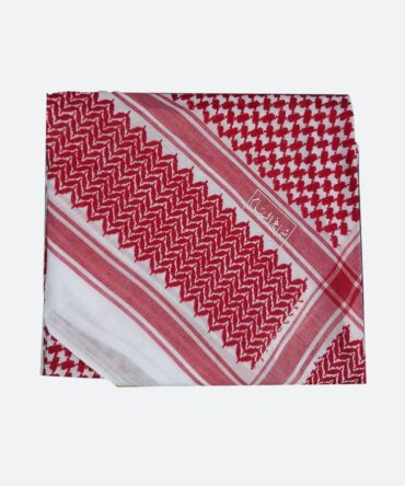Premium quality arabic red and white shemagh 5